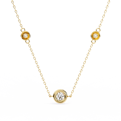 lab grown diamond | moissanite Jewellery Triana Lab Grown Diamond OR Moissanite Pendant Yellow Gold 18K by Rabbito Jewels