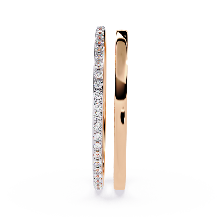 lab grown diamond | moissanite Jewellery Kika Couple Bend Lab Grown Diamond OR Moissanite Ring by Rabbito Jewels