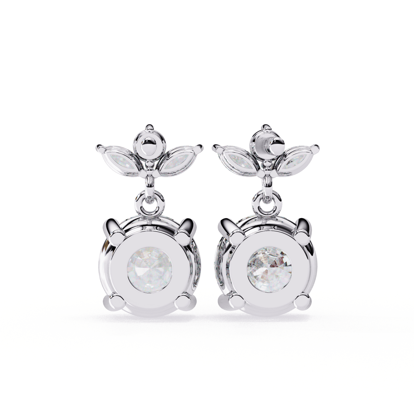 lab grown diamond | moissanite Jewellery Dynasty Dazzle Lab Grown OR Moissanite Teardrop Earrings by Rabbito Jewels