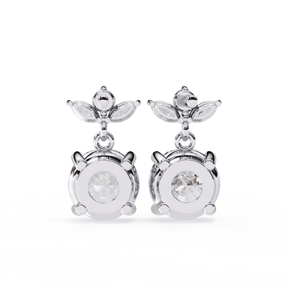 lab grown diamond | moissanite Jewellery Dynasty Dazzle Lab Grown OR Moissanite Teardrop Earrings by Rabbito Jewels