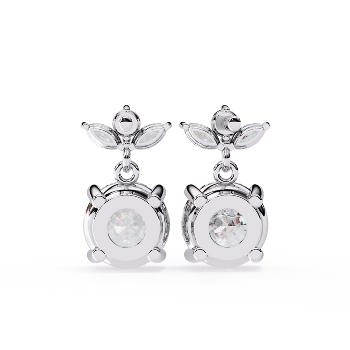 lab grown diamond | moissanite Jewellery Dynasty Dazzle Lab Grown OR Moissanite Teardrop Earrings by Rabbito Jewels