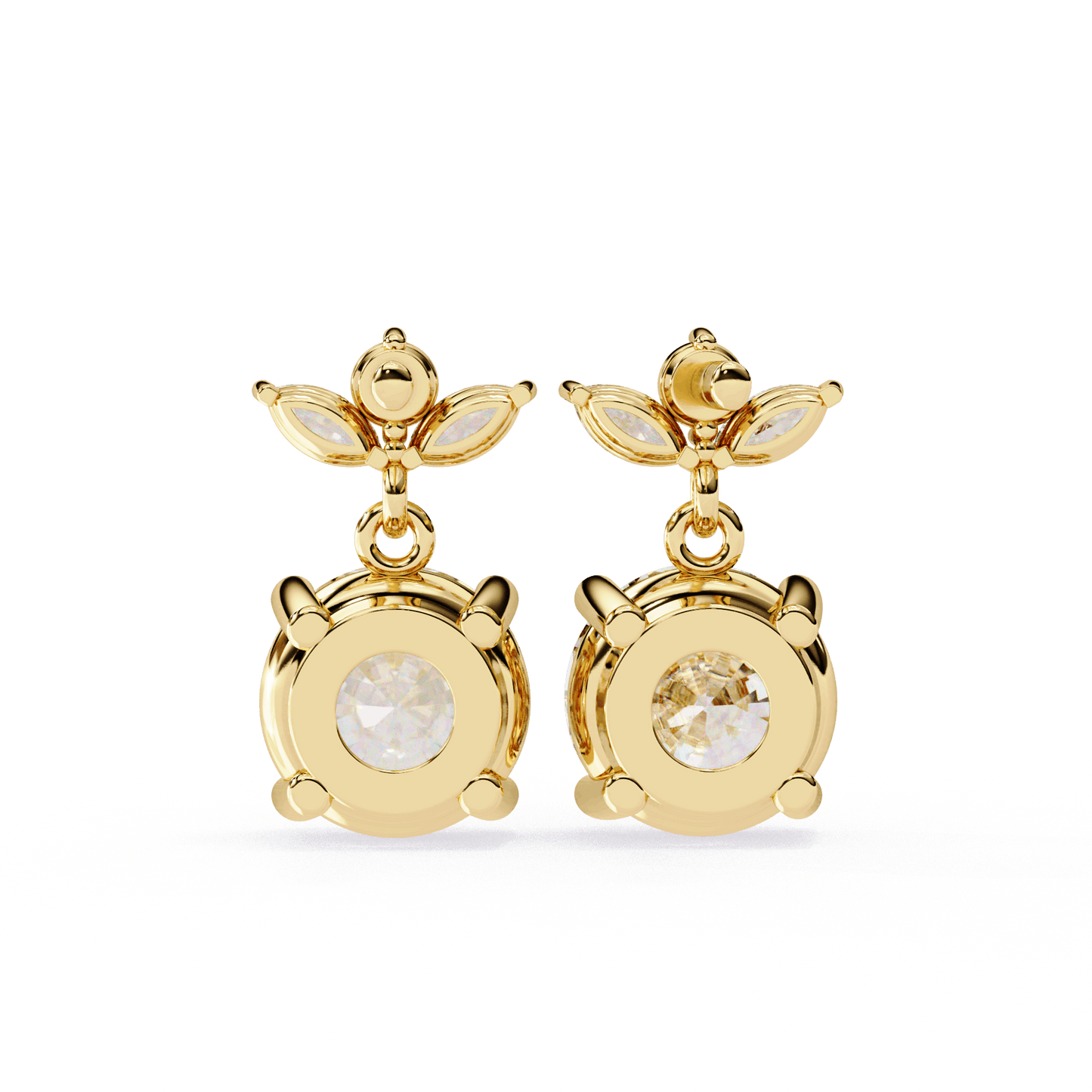 lab grown diamond | moissanite Jewellery Dynasty Dazzle Lab Grown OR Moissanite Teardrop Earrings by Rabbito Jewels