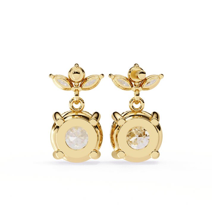 lab grown diamond | moissanite Jewellery Dynasty Dazzle Lab Grown OR Moissanite Teardrop Earrings by Rabbito Jewels