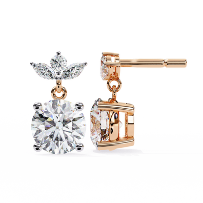 lab grown diamond | moissanite Jewellery Dynasty Dazzle Lab Grown OR Moissanite Teardrop Earrings by Rabbito Jewels