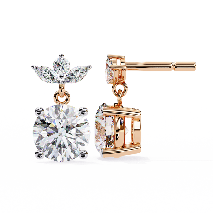 lab grown diamond | moissanite Jewellery Dynasty Dazzle Lab Grown OR Moissanite Teardrop Earrings by Rabbito Jewels