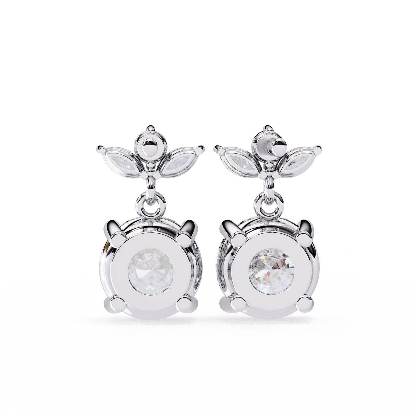 lab grown diamond | moissanite Jewellery Dynasty Dazzle Lab Grown OR Moissanite Teardrop Earrings by Rabbito Jewels