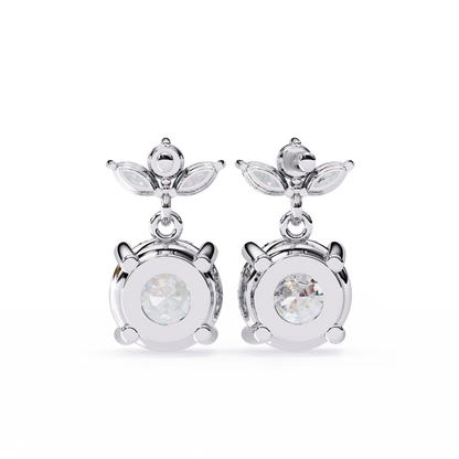 lab grown diamond | moissanite Jewellery Dynasty Dazzle Lab Grown OR Moissanite Teardrop Earrings by Rabbito Jewels
