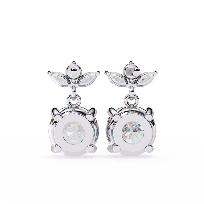 lab grown diamond | moissanite Jewellery Dynasty Dazzle Lab Grown OR Moissanite Teardrop Earrings by Rabbito Jewels