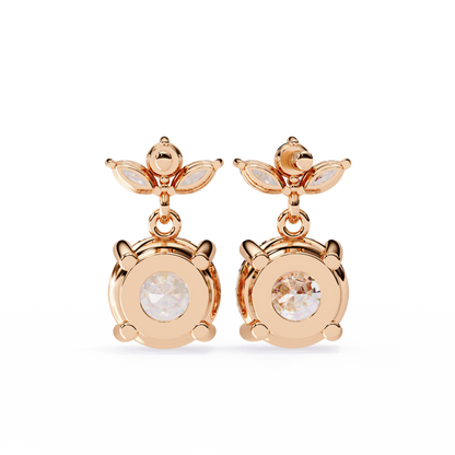 lab grown diamond | moissanite Jewellery Dynasty Dazzle Lab Grown OR Moissanite Teardrop Earrings by Rabbito Jewels