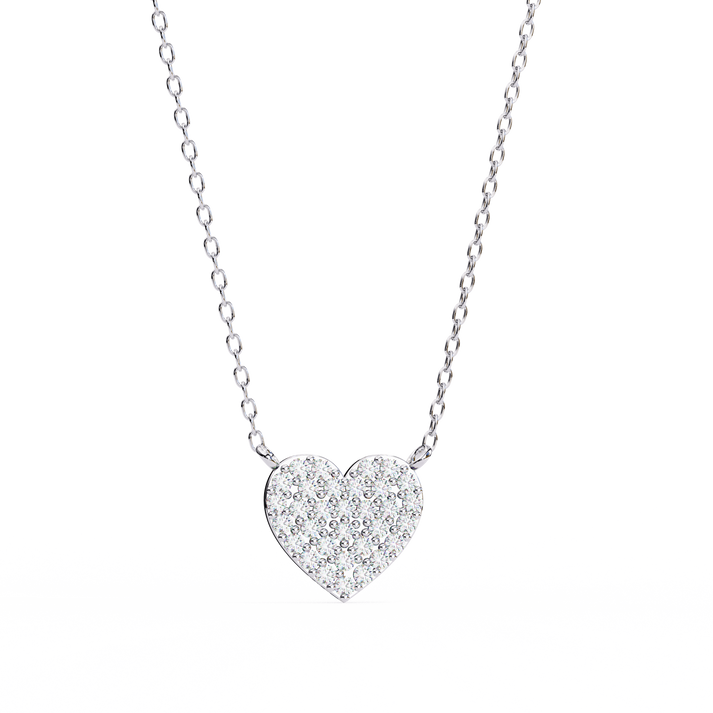 lab grown diamond | moissanite Jewellery Lucinda Lab Grown Diamond OR Moissanite Pendant Silver by Rabbito Jewels
