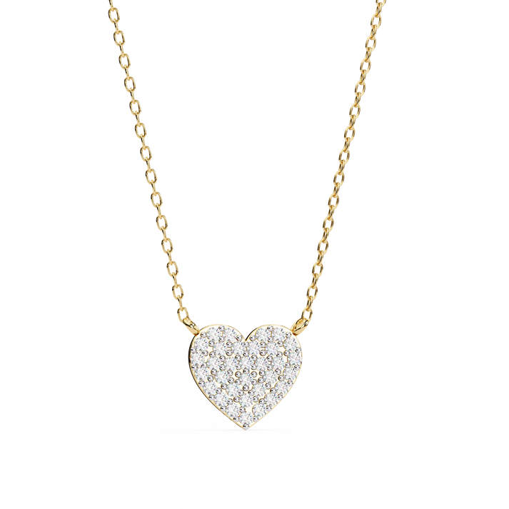 lab grown diamond | moissanite Jewellery Lucinda Lab Grown Diamond OR Moissanite Pendant Yellow Gold 18K by Rabbito Jewels