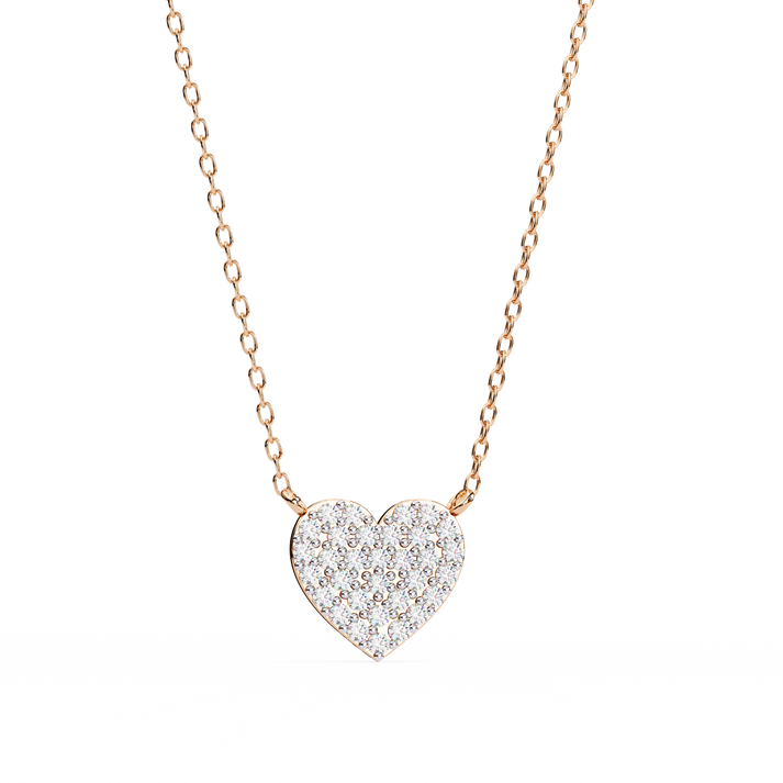 lab grown diamond | moissanite Jewellery Lucinda Lab Grown Diamond OR Moissanite Pendant Rose Gold 18K by Rabbito Jewels