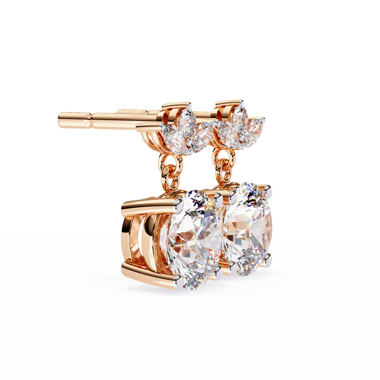 lab grown diamond | moissanite Jewellery Dynasty Dazzle Lab Grown OR Moissanite Teardrop Earrings by Rabbito Jewels
