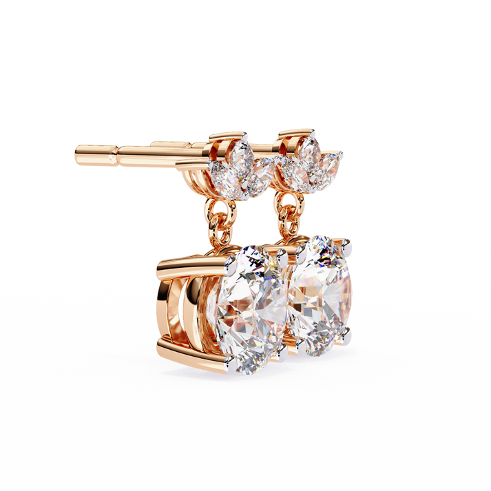 lab grown diamond | moissanite Jewellery Dynasty Dazzle Lab Grown OR Moissanite Teardrop Earrings by Rabbito Jewels