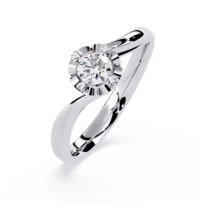lab grown diamond | moissanite Jewellery The Miracle Curl Lab Grown Diamond OR Moissanite Ring by Rabbito Jewels