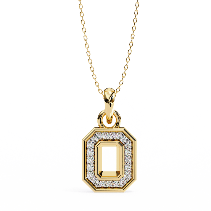 lab grown diamond | moissanite Jewellery Spray Lab Grown Diamond OR Moissanite Pendant Yellow Gold 18K by Rabbito Jewels