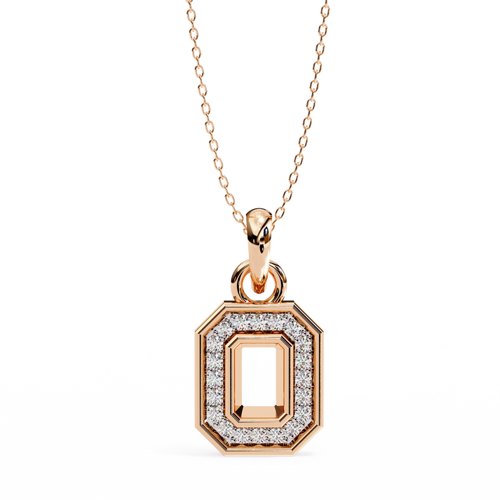 lab grown diamond | moissanite Jewellery Spray Lab Grown Diamond OR Moissanite Pendant Rose Gold 14K by Rabbito Jewels