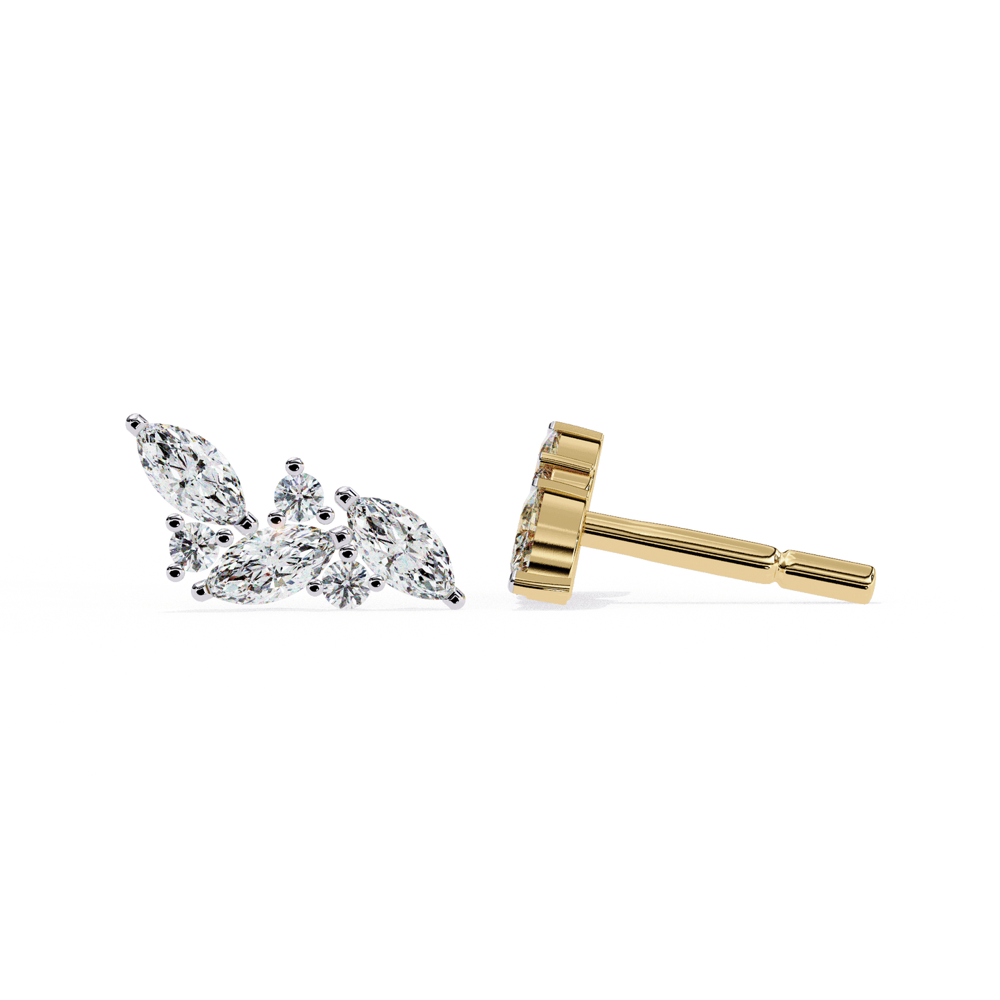 lab grown diamond | moissanite Jewellery Orion’s Spark Lab Grown OR Moissanite Earrings by Rabbito Jewels
