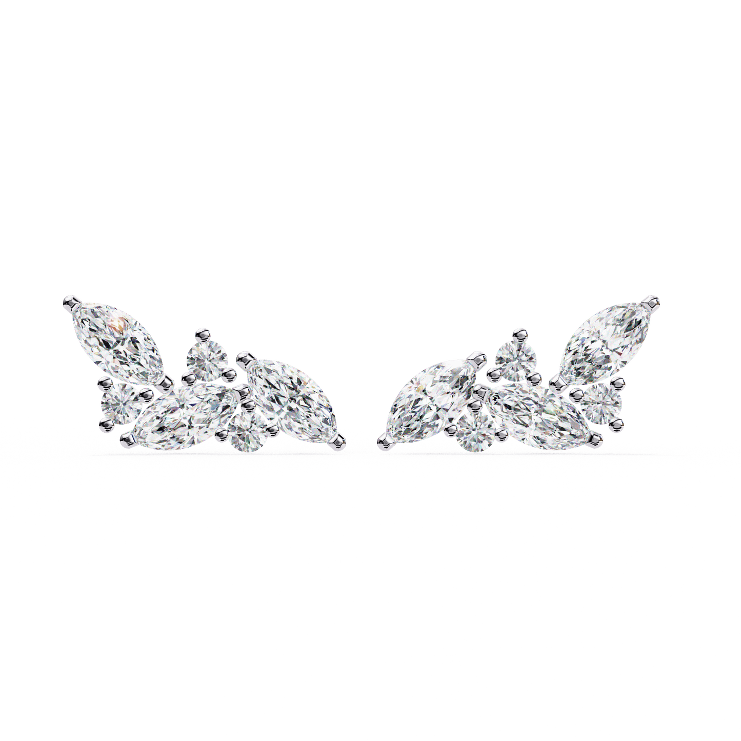 lab grown diamond | moissanite Jewellery Orion’s Spark Lab Grown OR Moissanite Earrings Yellow Gold 18K by Rabbito Jewels