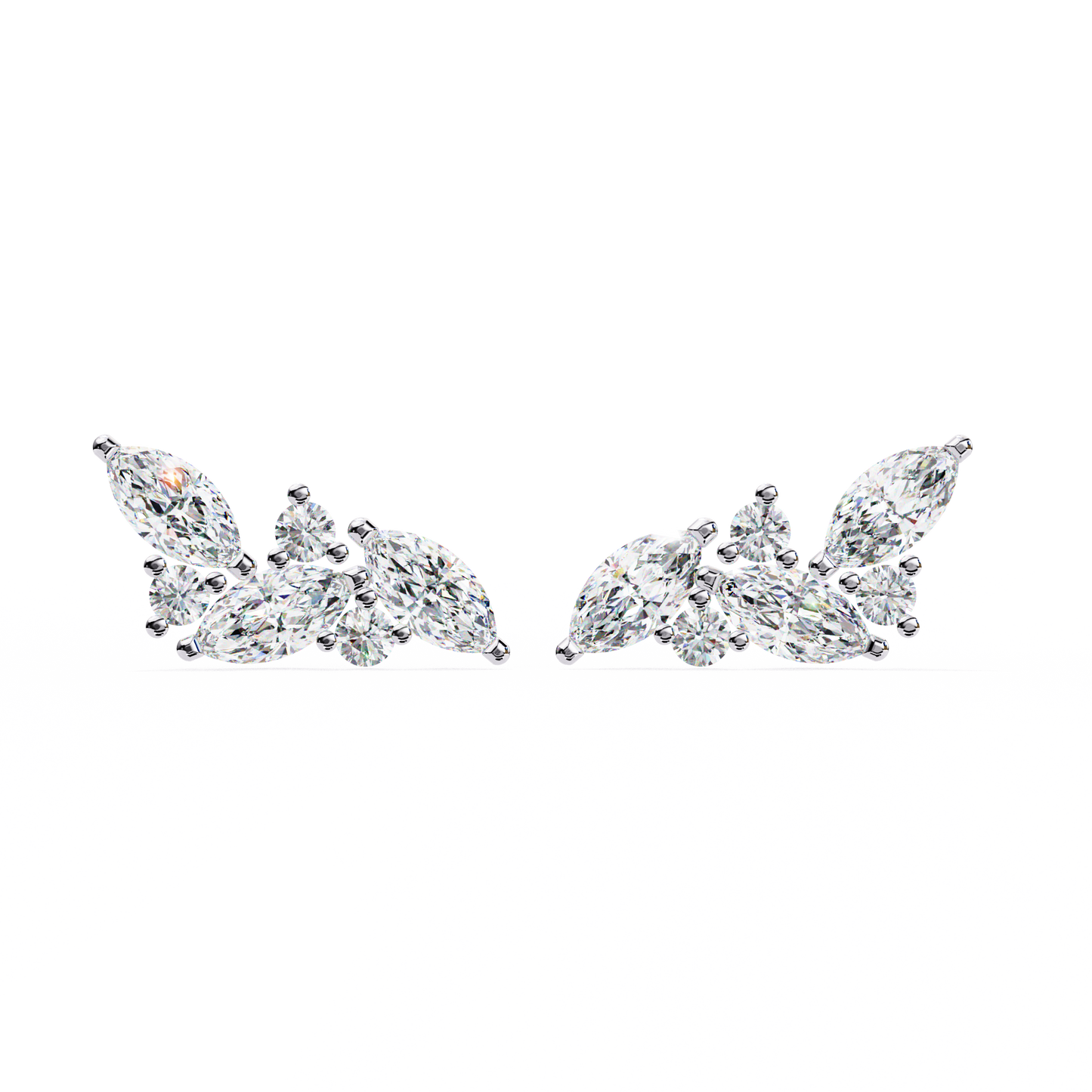 lab grown diamond | moissanite Jewellery Orion’s Spark Lab Grown OR Moissanite Earrings Silver by Rabbito Jewels
