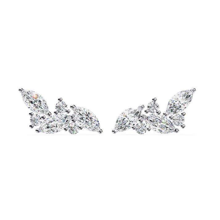 lab grown diamond | moissanite Jewellery Orion’s Spark Lab Grown OR Moissanite Earrings Silver by Rabbito Jewels