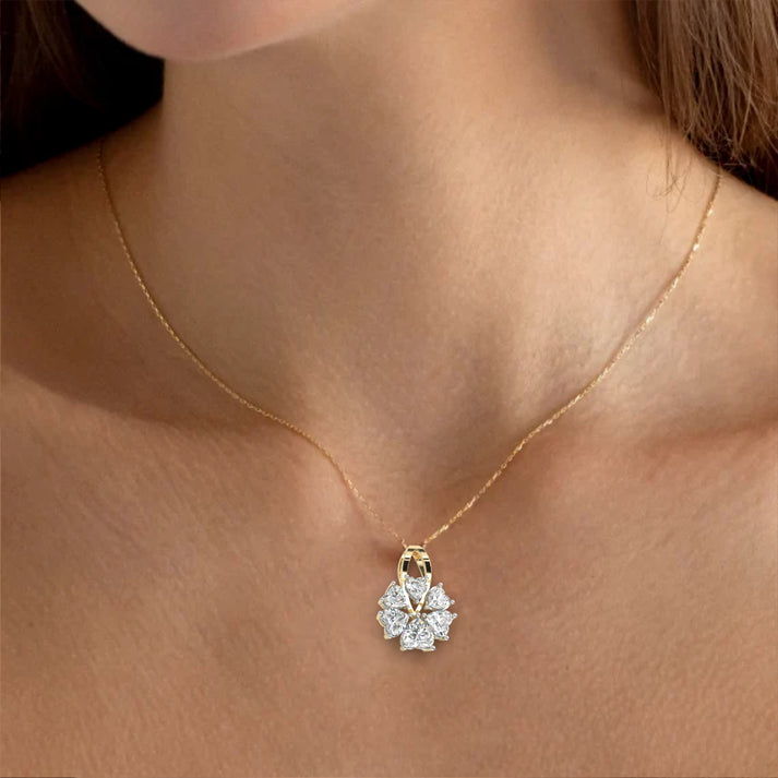 lab grown diamond | moissanite Jewellery Erasmus Lab Grown Diamond OR Moissanite Pendant by Rabbito Jewels