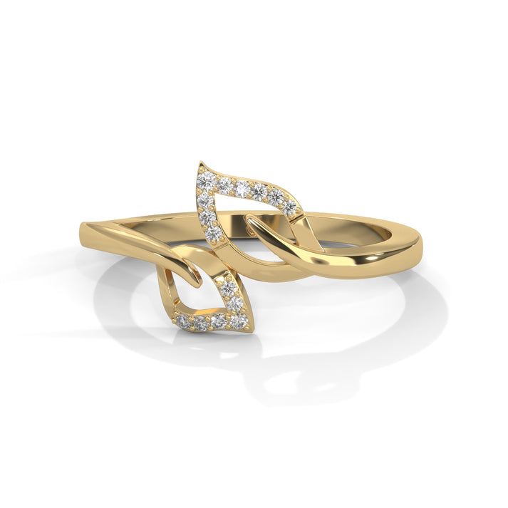 lab grown diamond | moissanite Jewellery Omana Strast Lab Grown Diamond OR Moissanite Ring Yellow Gold 18K by Rabbito Jewels