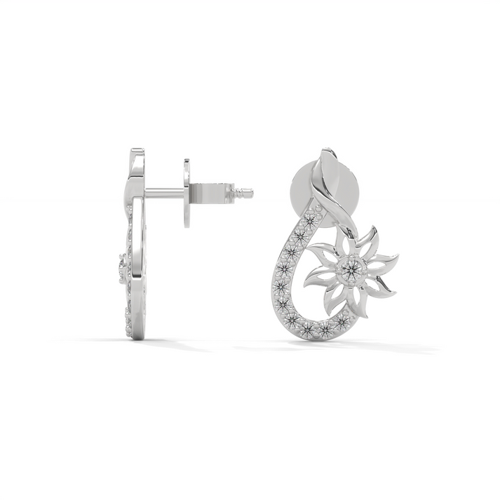 lab grown diamond | moissanite Jewellery Argi Lab Grown Diamond OR Moissanite Earrings by Rabbito Jewels