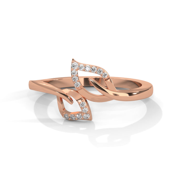 lab grown diamond | moissanite Jewellery Omana Strast Lab Grown Diamond OR Moissanite Ring Rose Gold 14K by Rabbito Jewels