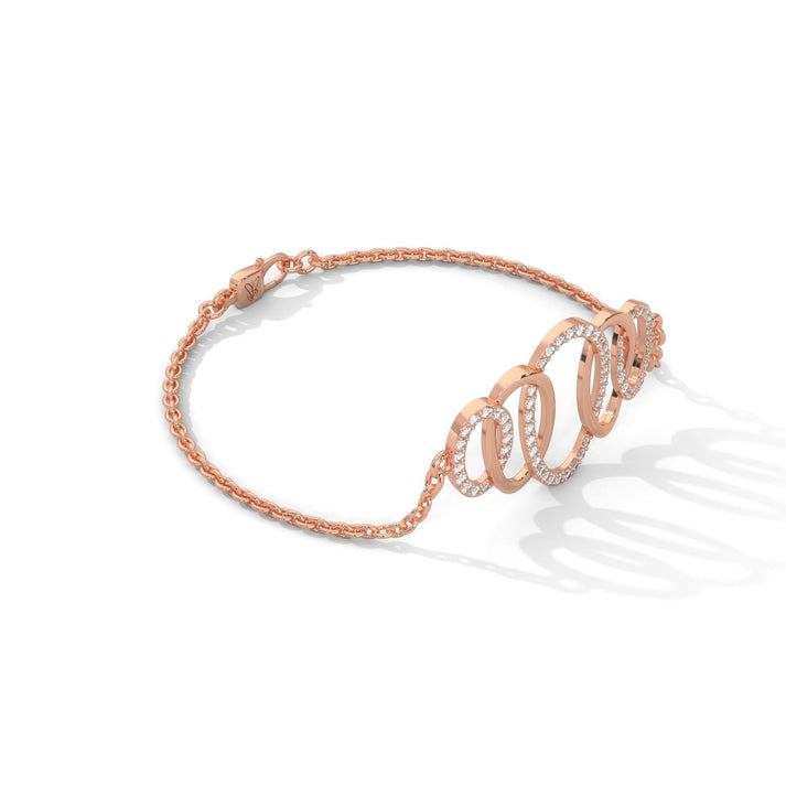 lab grown diamond | moissanite Jewellery Crystal Circular Lab Grown Diamond OR Moissanite Bracelet by Rabbito Jewels
