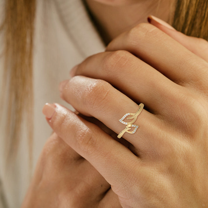 lab grown diamond | moissanite Jewellery Omana Strast Lab Grown Diamond OR Moissanite Ring by Rabbito Jewels