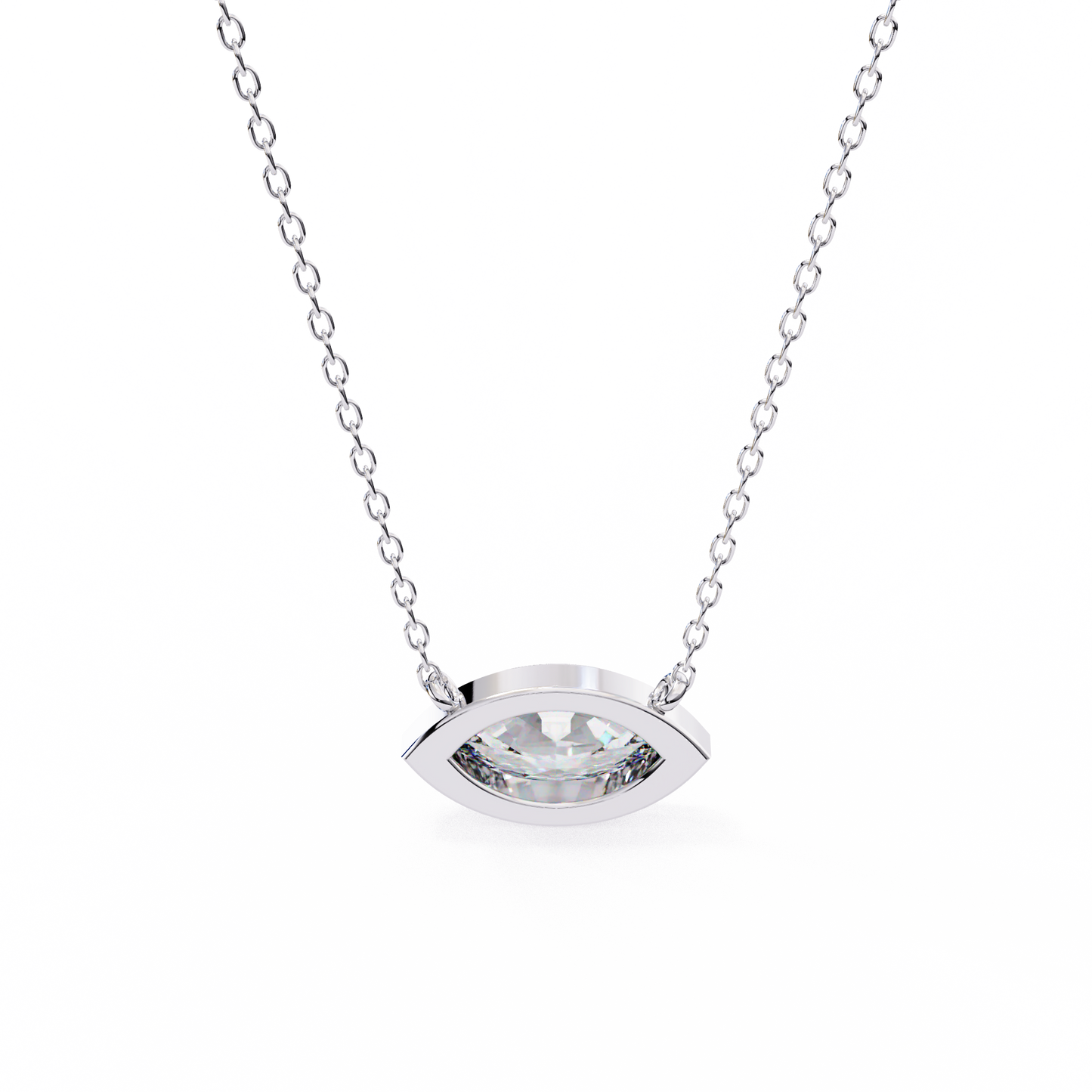 lab grown diamond | moissanite Jewellery Elena Lab Grown Diamond OR Moissanite Pendant by Rabbito Jewels