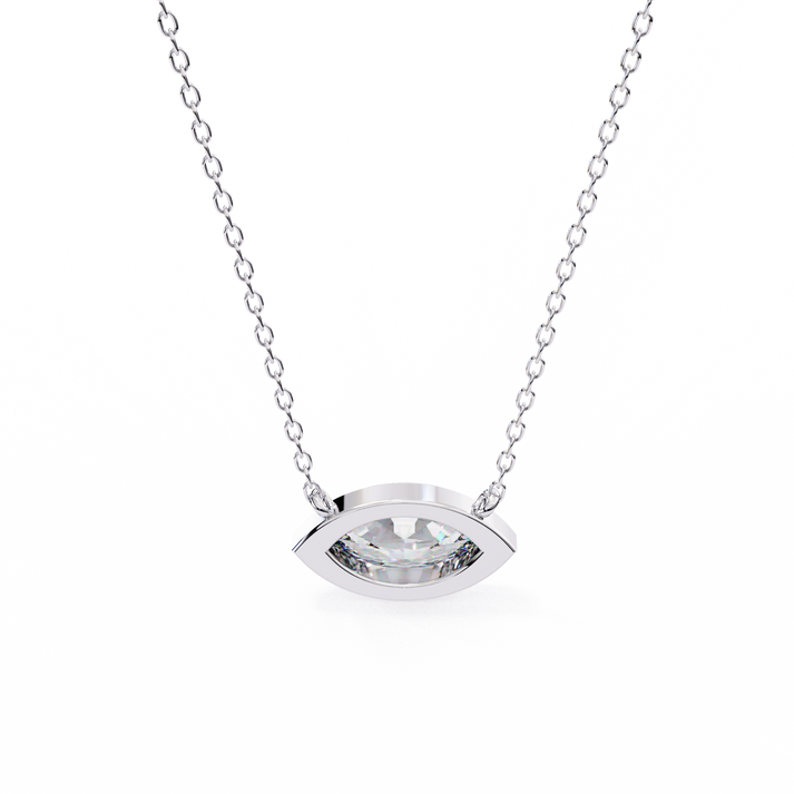 lab grown diamond | moissanite Jewellery Elena Lab Grown Diamond OR Moissanite Pendant by Rabbito Jewels