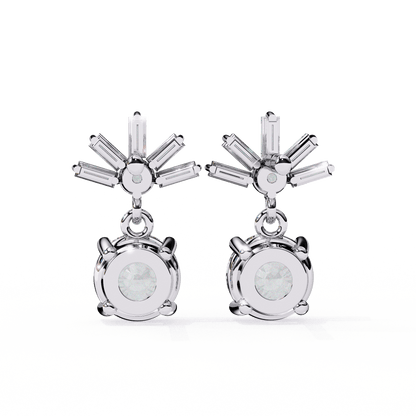 lab grown diamond | moissanite Jewellery Meteor Shine Lab Grown OR Moissanite Earrings by Rabbito Jewels