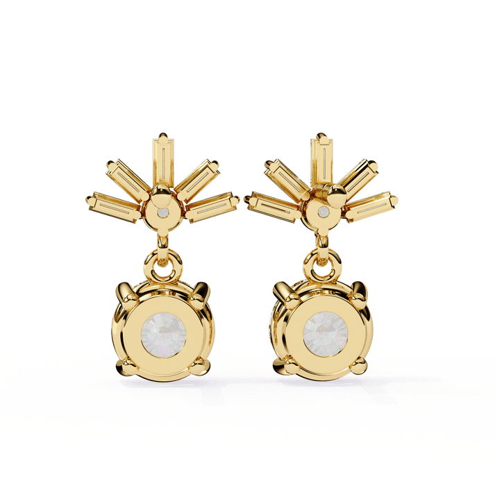 lab grown diamond | moissanite Jewellery Meteor Shine Lab Grown OR Moissanite Earrings by Rabbito Jewels