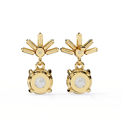 lab grown diamond | moissanite Jewellery Meteor Shine Lab Grown OR Moissanite Earrings by Rabbito Jewels