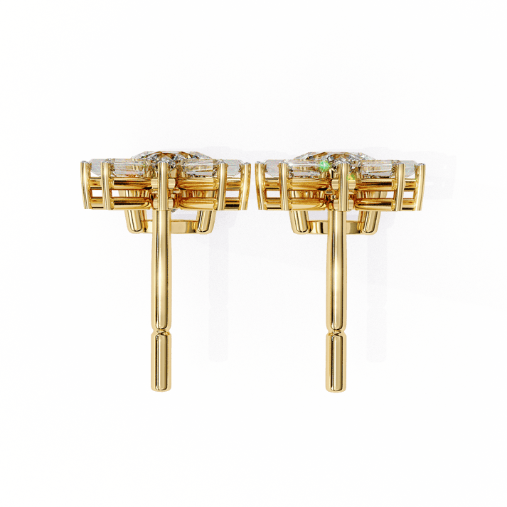 lab grown diamond | moissanite Jewellery Meteor Shine Lab Grown OR Moissanite Earrings by Rabbito Jewels