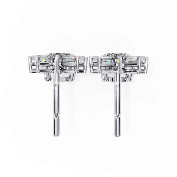 lab grown diamond | moissanite Jewellery Meteor Shine Lab Grown OR Moissanite Earrings by Rabbito Jewels