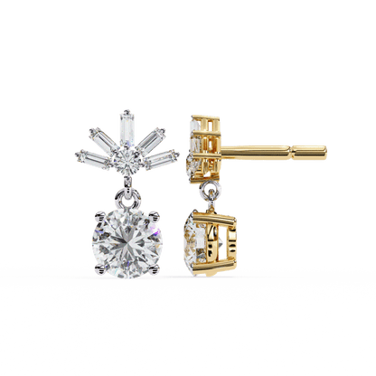 lab grown diamond | moissanite Jewellery Meteor Shine Lab Grown OR Moissanite Earrings by Rabbito Jewels