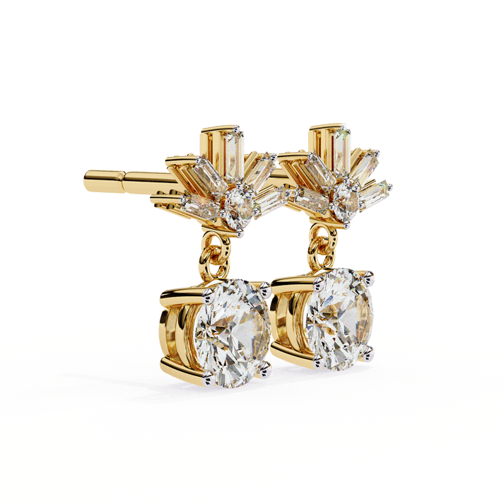 lab grown diamond | moissanite Jewellery Meteor Shine Lab Grown OR Moissanite Earrings by Rabbito Jewels