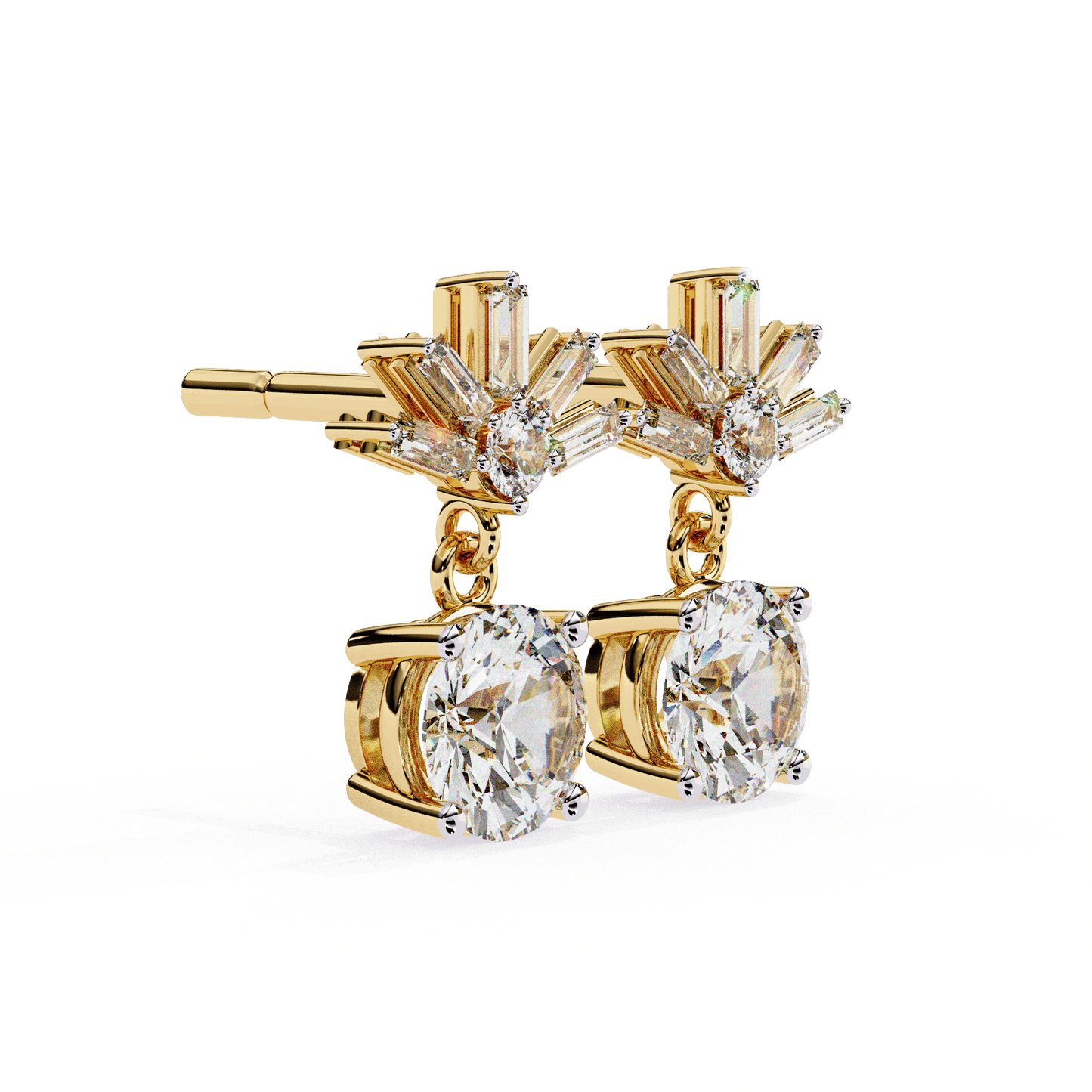 lab grown diamond | moissanite Jewellery Meteor Shine Lab Grown OR Moissanite Earrings by Rabbito Jewels