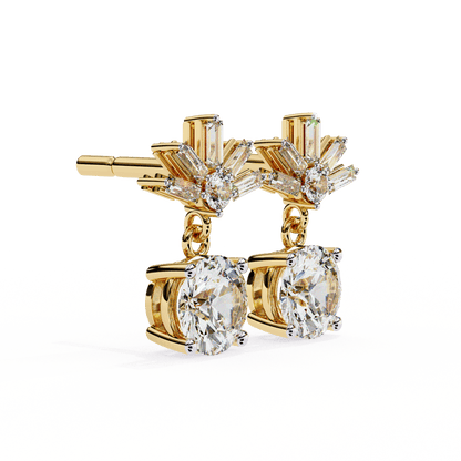 lab grown diamond | moissanite Jewellery Meteor Shine Lab Grown OR Moissanite Earrings by Rabbito Jewels