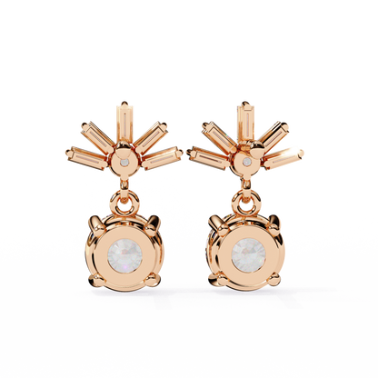 lab grown diamond | moissanite Jewellery Meteor Shine Lab Grown OR Moissanite Earrings by Rabbito Jewels