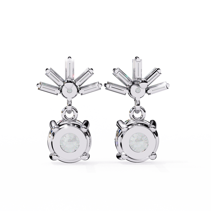 lab grown diamond | moissanite Jewellery Meteor Shine Lab Grown OR Moissanite Earrings by Rabbito Jewels