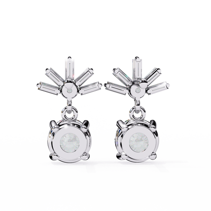 lab grown diamond | moissanite Jewellery Meteor Shine Lab Grown OR Moissanite Earrings by Rabbito Jewels