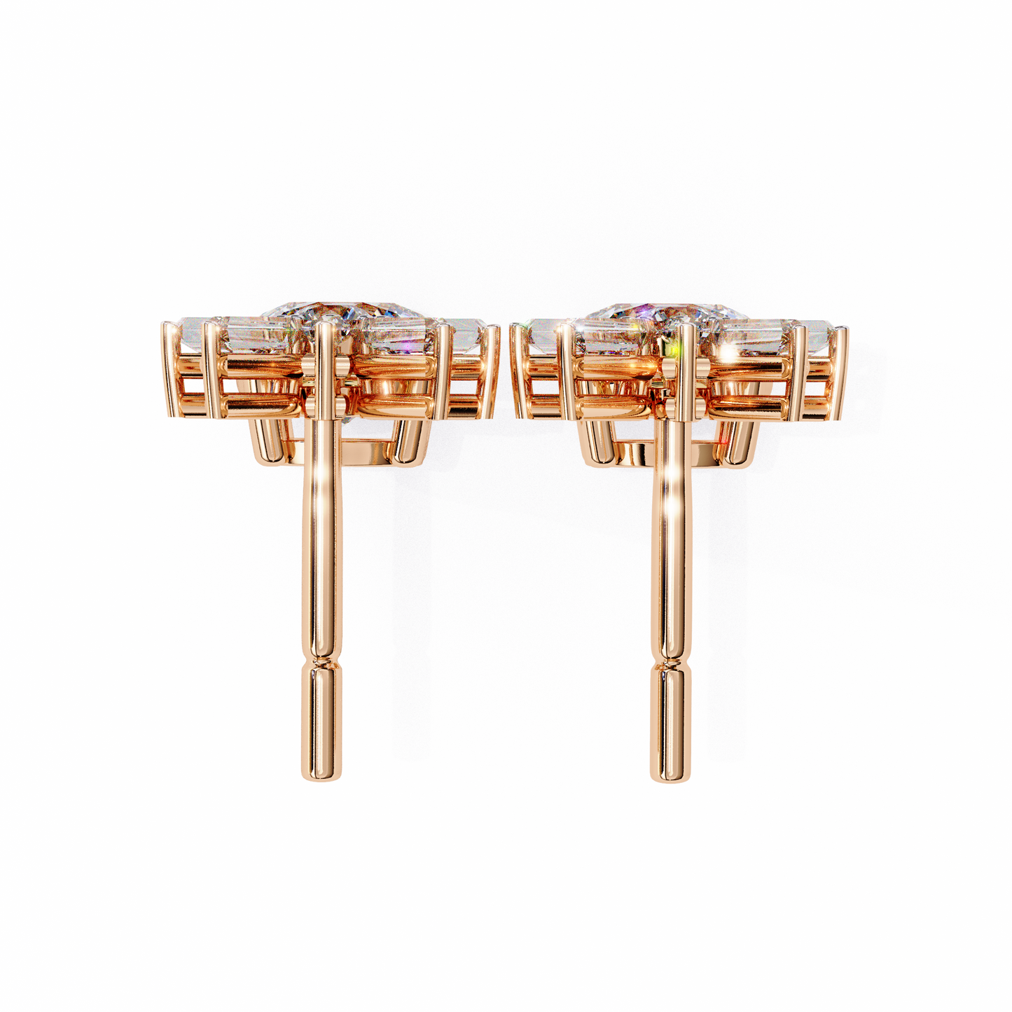 lab grown diamond | moissanite Jewellery Meteor Shine Lab Grown OR Moissanite Earrings by Rabbito Jewels