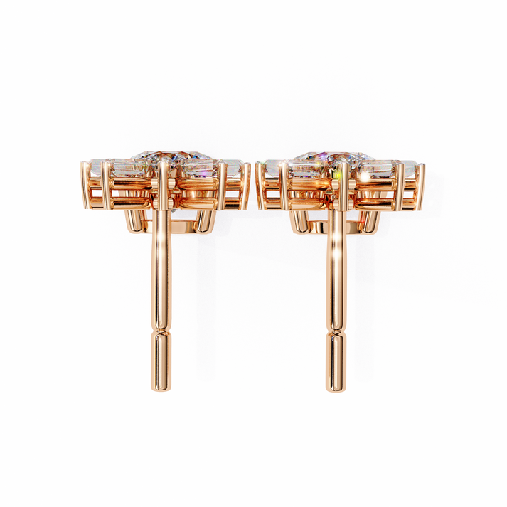 lab grown diamond | moissanite Jewellery Meteor Shine Lab Grown OR Moissanite Earrings by Rabbito Jewels