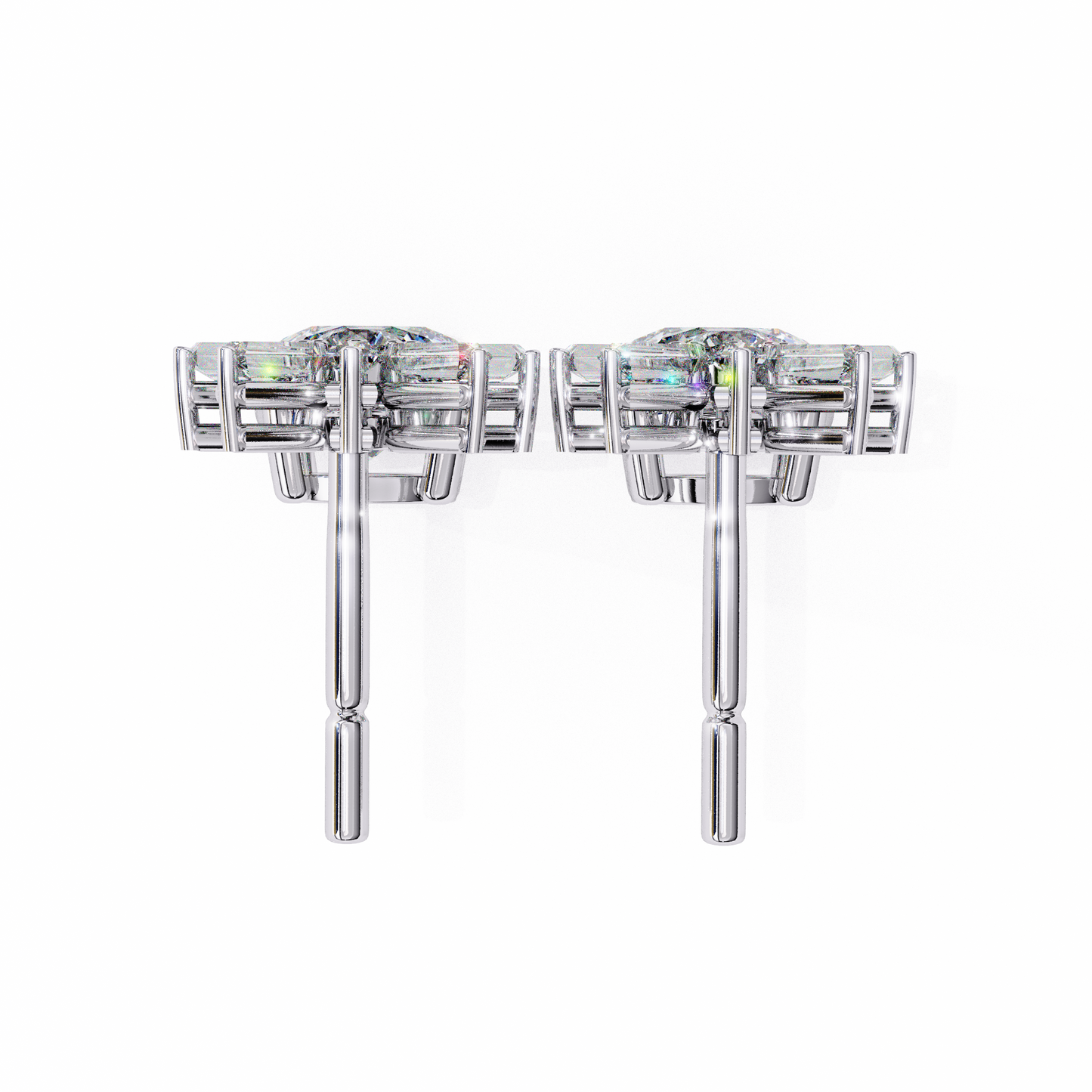 lab grown diamond | moissanite Jewellery Meteor Shine Lab Grown OR Moissanite Earrings by Rabbito Jewels