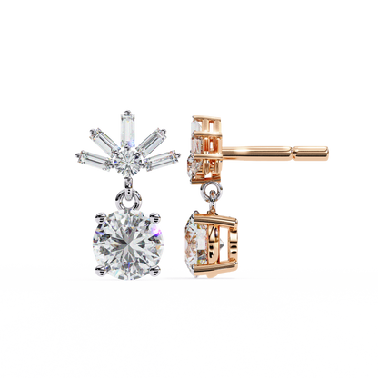 lab grown diamond | moissanite Jewellery Meteor Shine Lab Grown OR Moissanite Earrings by Rabbito Jewels