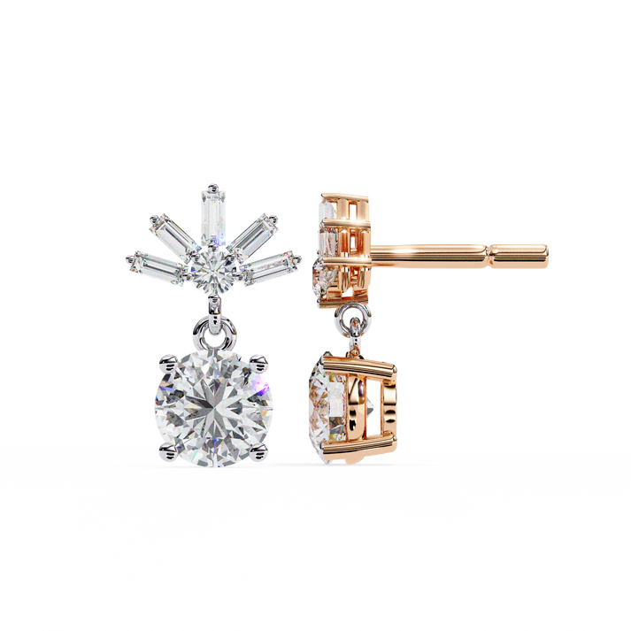 lab grown diamond | moissanite Jewellery Meteor Shine Lab Grown OR Moissanite Earrings by Rabbito Jewels